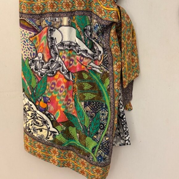 Farm Rio Wrap Dress, Size S, - Picture 8 of 16